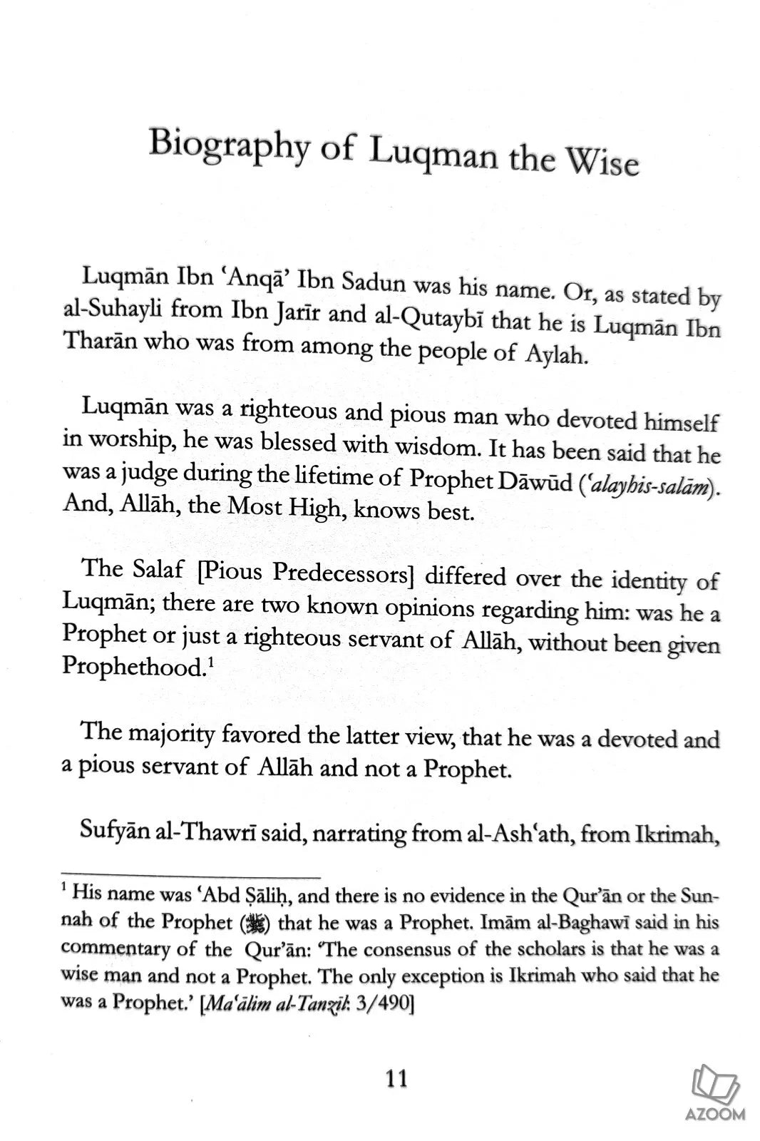 The Wise Counsel of Luqman