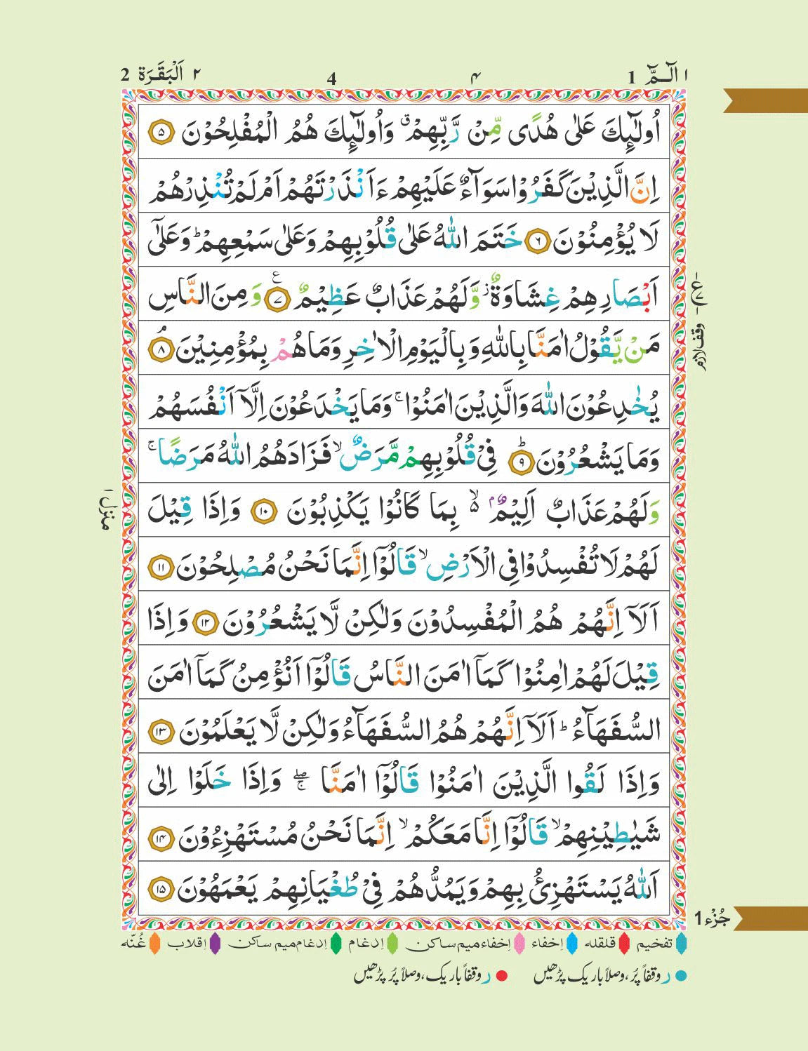 Holy Quran Colour Coded Tajweed Rules (Ref. 126)