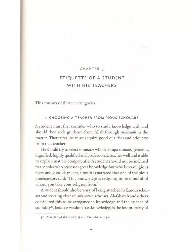 Etiquette of the Learner