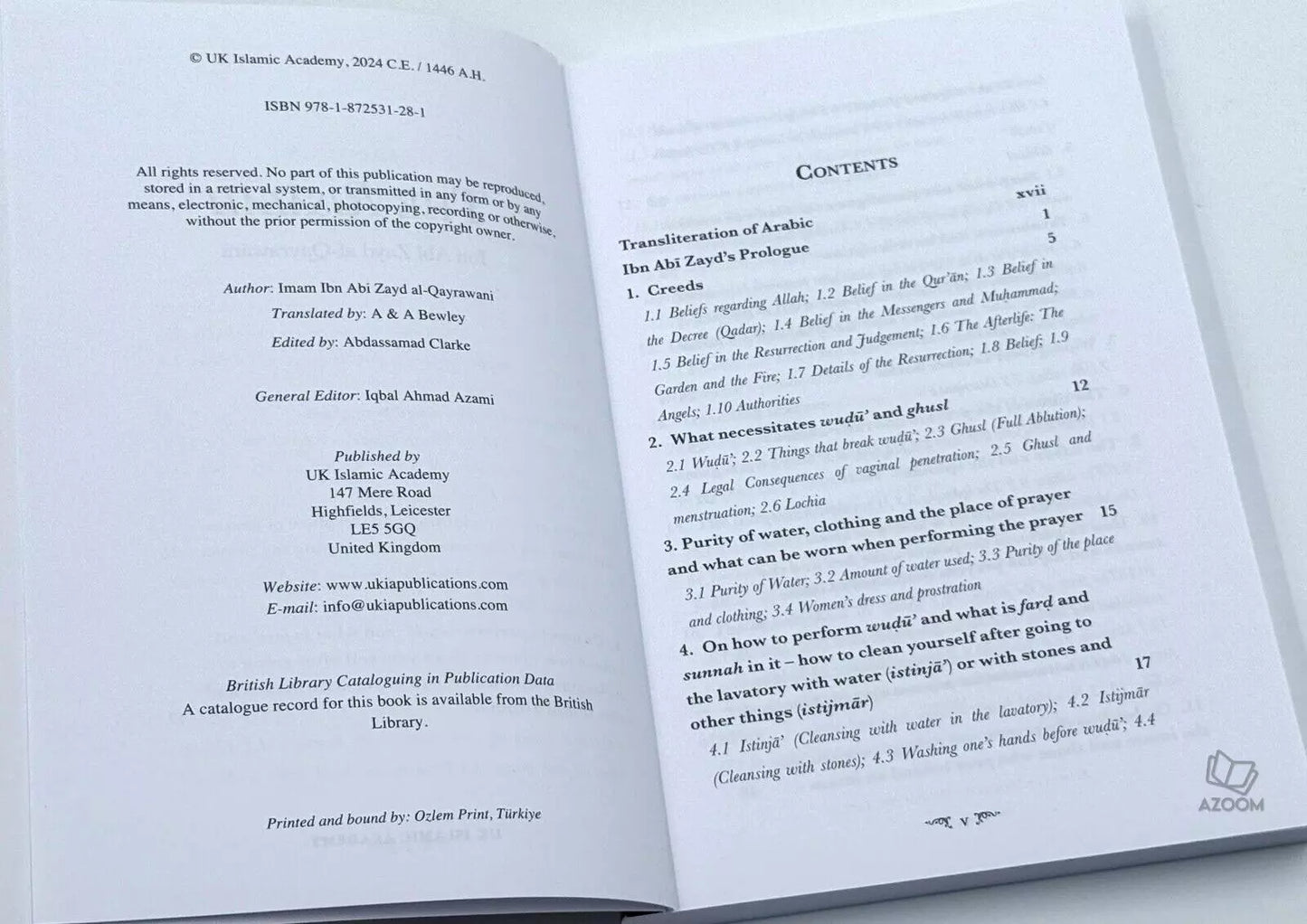 Risalah : A Handbook on Maliki Fiqh