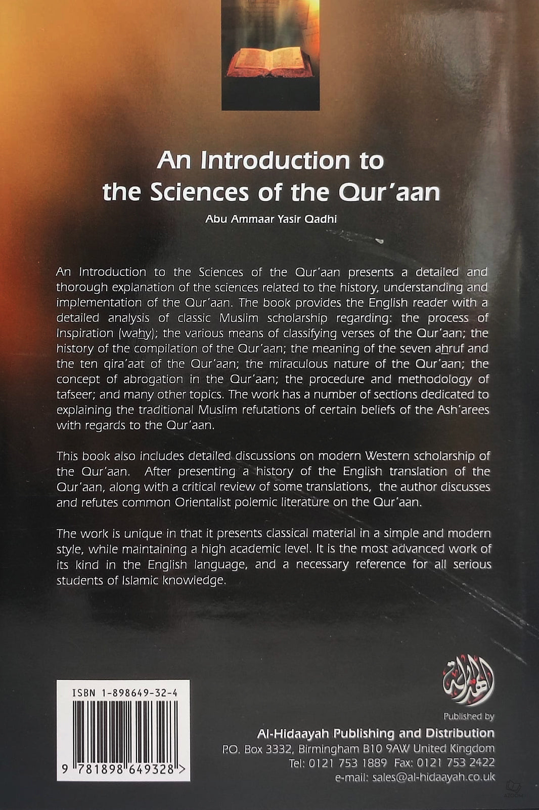 An Introduction to the Sciences of the Quran