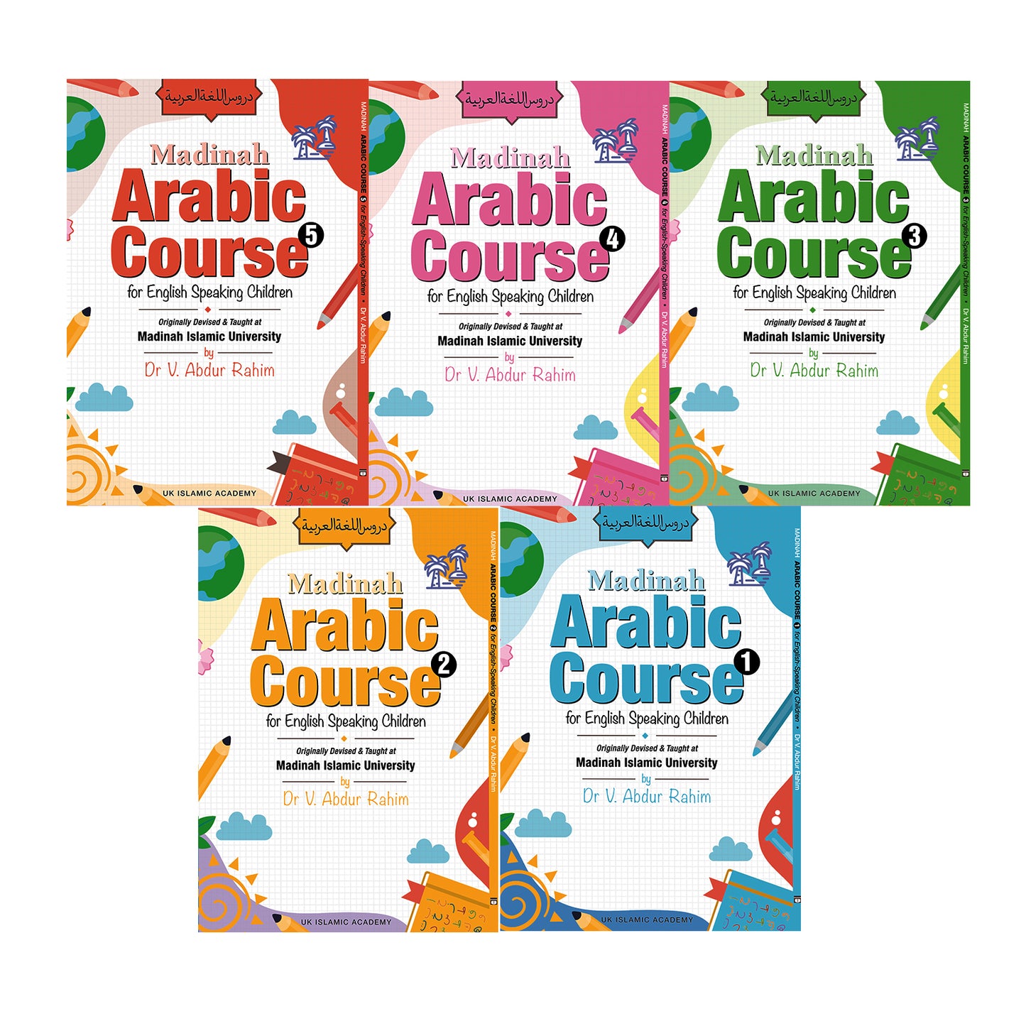Madinah Arabic Course for Children's Set (5 Books)