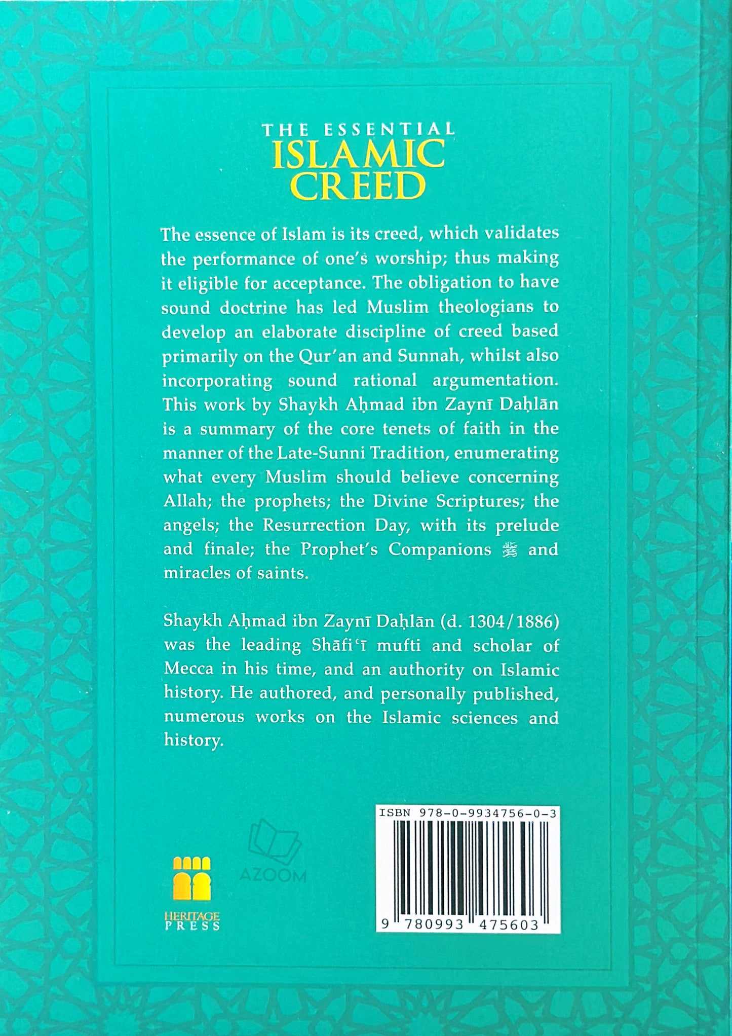 The Essential Islamic Creed