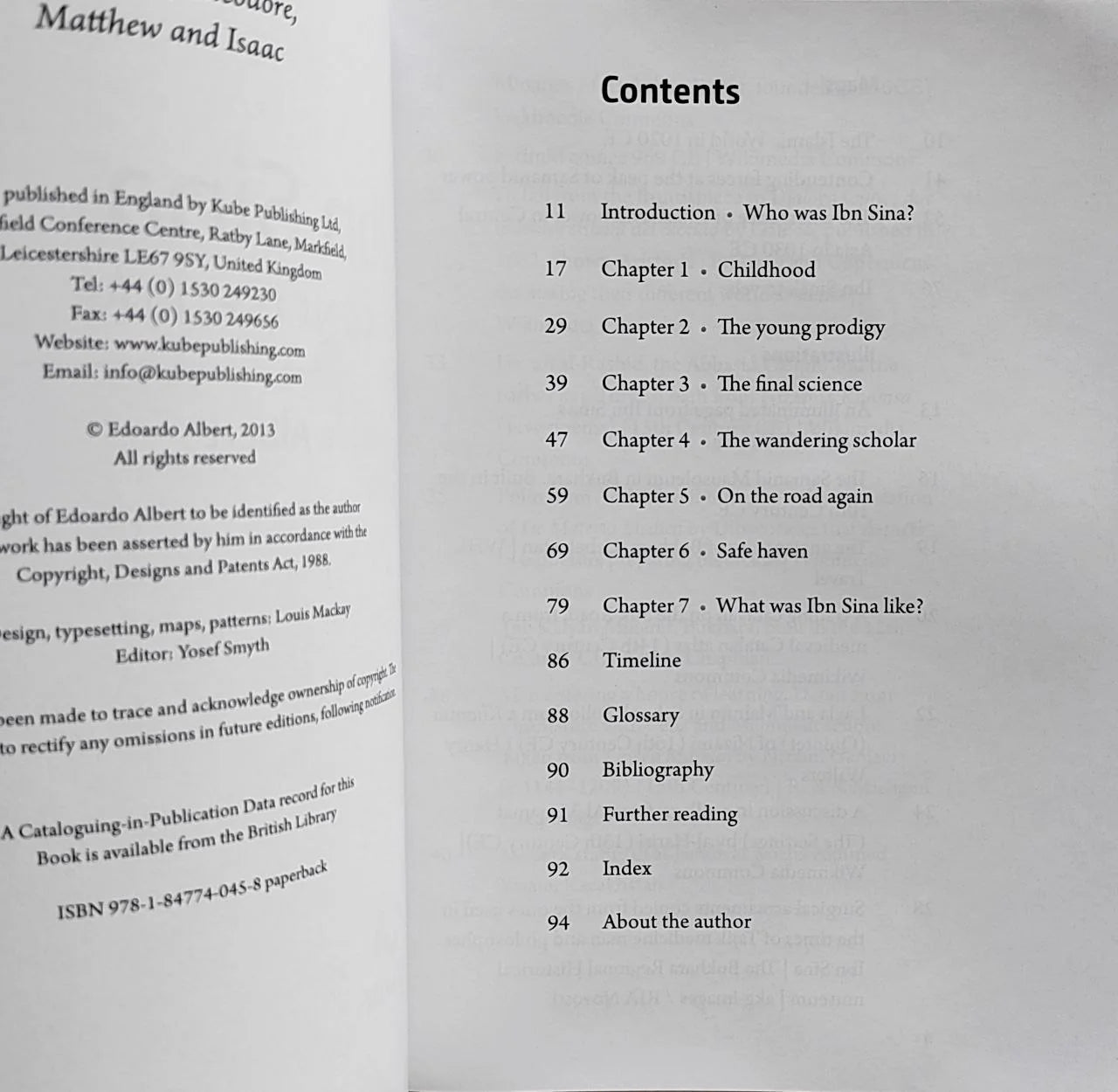 Ibn Sina (A Concise Life)