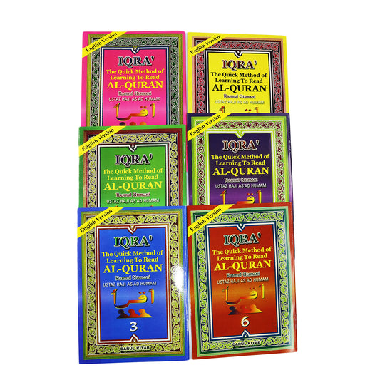 Iqra The Quick Method of Learning to Read Al Quran (6 Book Set)