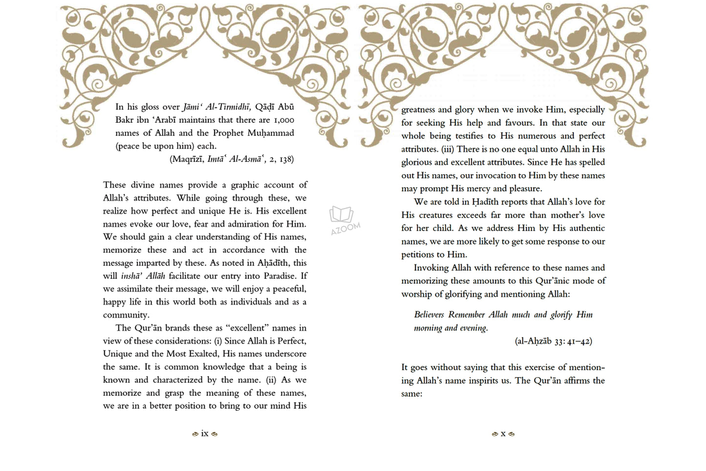 Blessed Names and Attributes of Allah