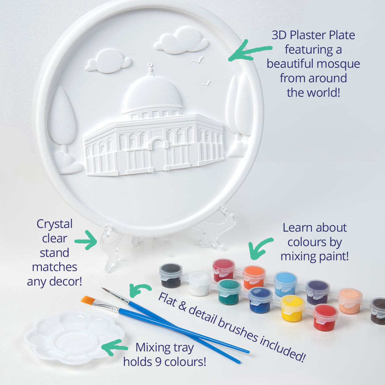 Paint a Mosque Plaster Painting Kit