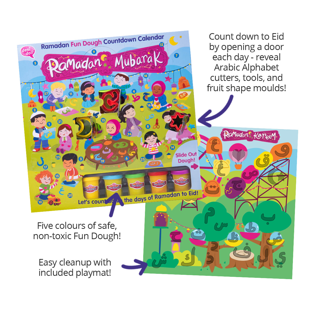 Fun Dough Ramadan Countdown Calendar