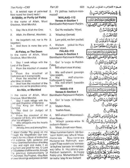 The Holy Quran with English Translation & Roman Transliteration