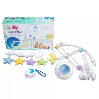 Moon & Stars Quran Cot Mobile with Remote