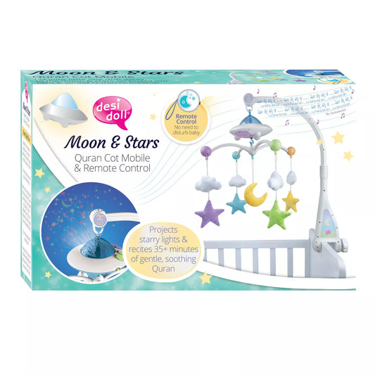 Moon & Stars Quran Cot Mobile with Remote