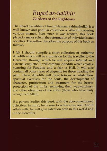 Riyad as Salihin: Gardens of the Righteous