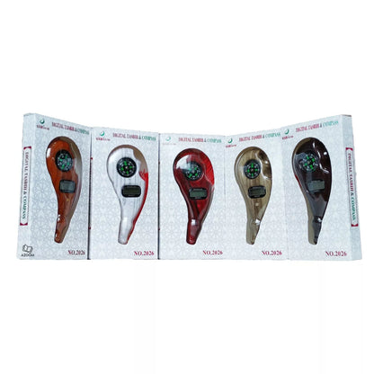 Large Digital Finger Tasbih Counter with Removable Compass