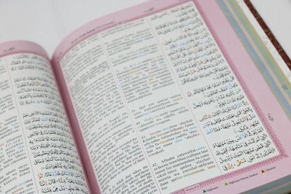 Holy Quran Colour Coded with English Translation & Transliteration (Slip Case)
