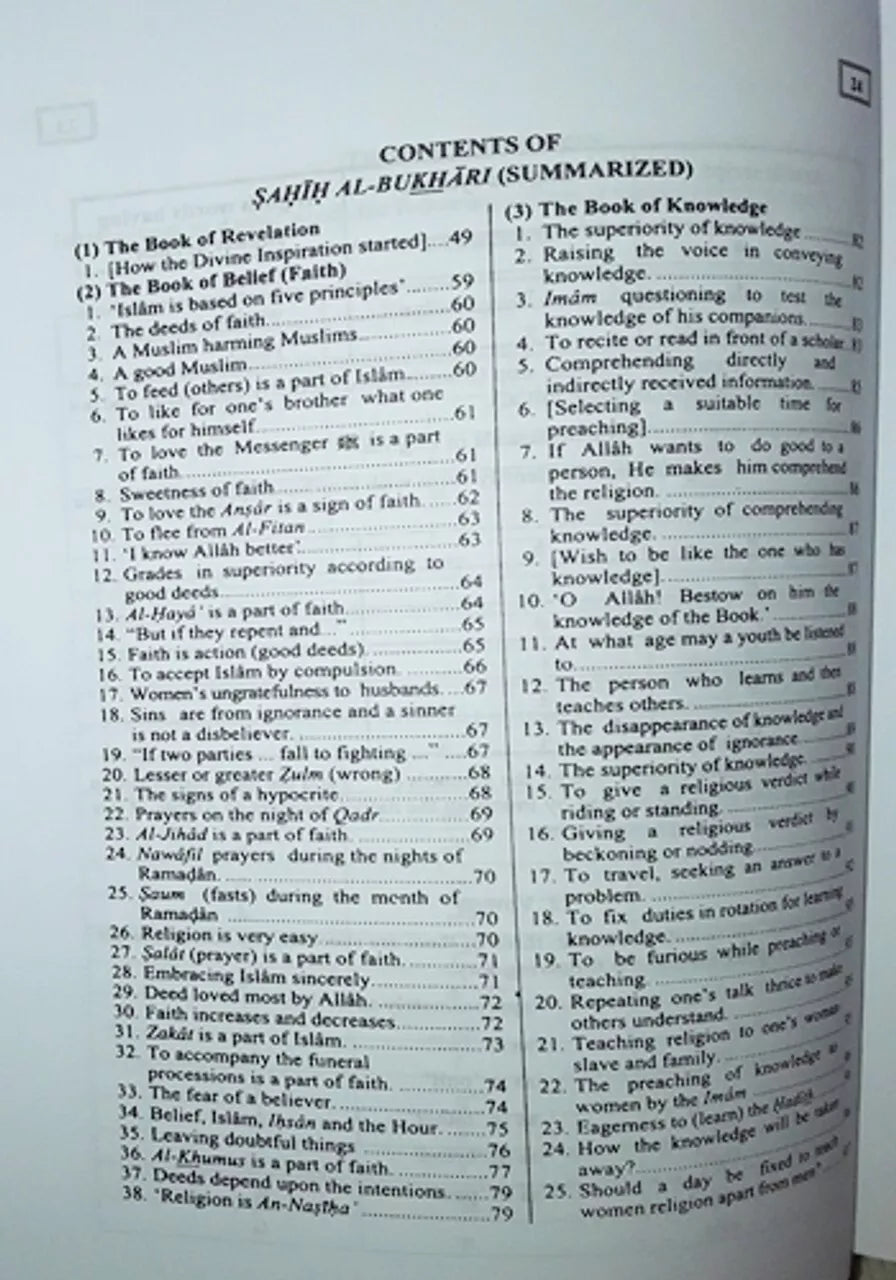 Summarized Sahih Al-Bukhari (Medium)