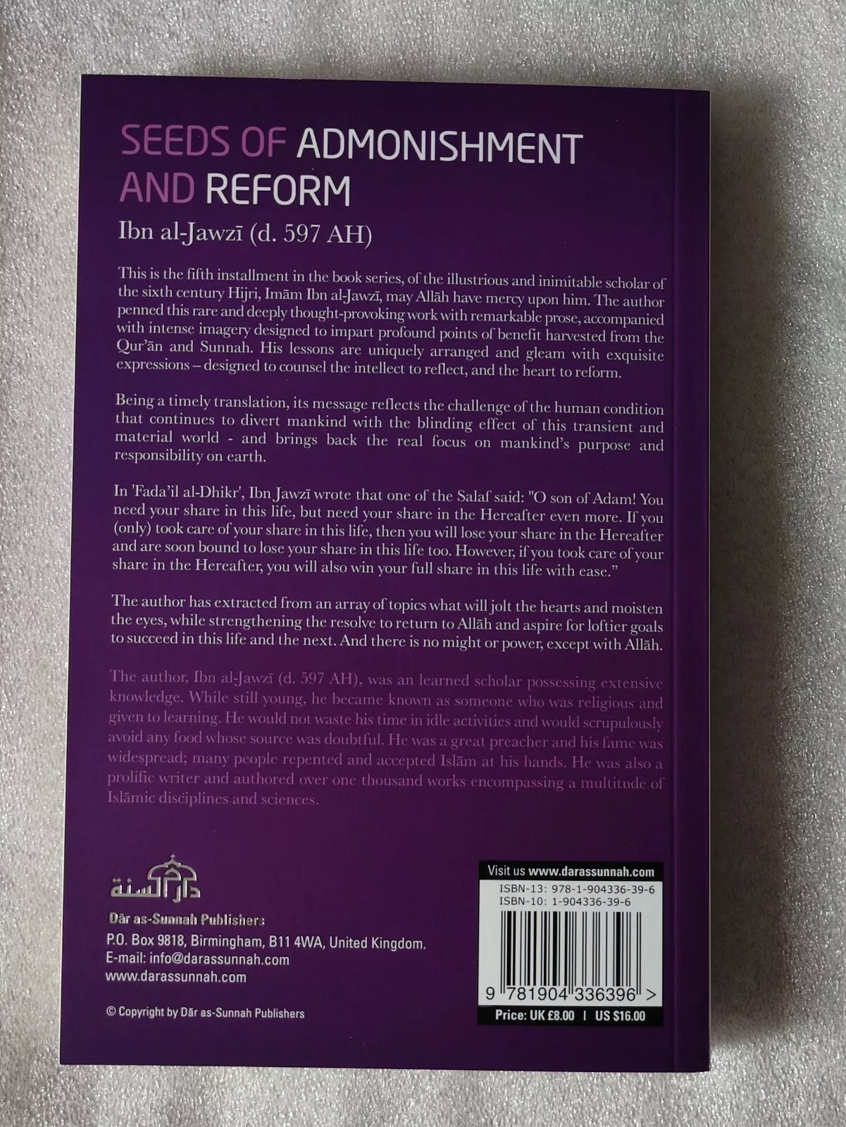 Seeds of Admonishment And Reform