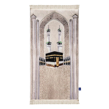 Adult Premium Padded Prayer Mat with Masjid al-Haram Design