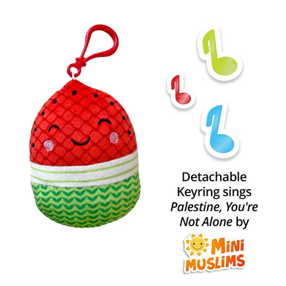 Watermelon Plush - Plush and Detachable Singing Keyring