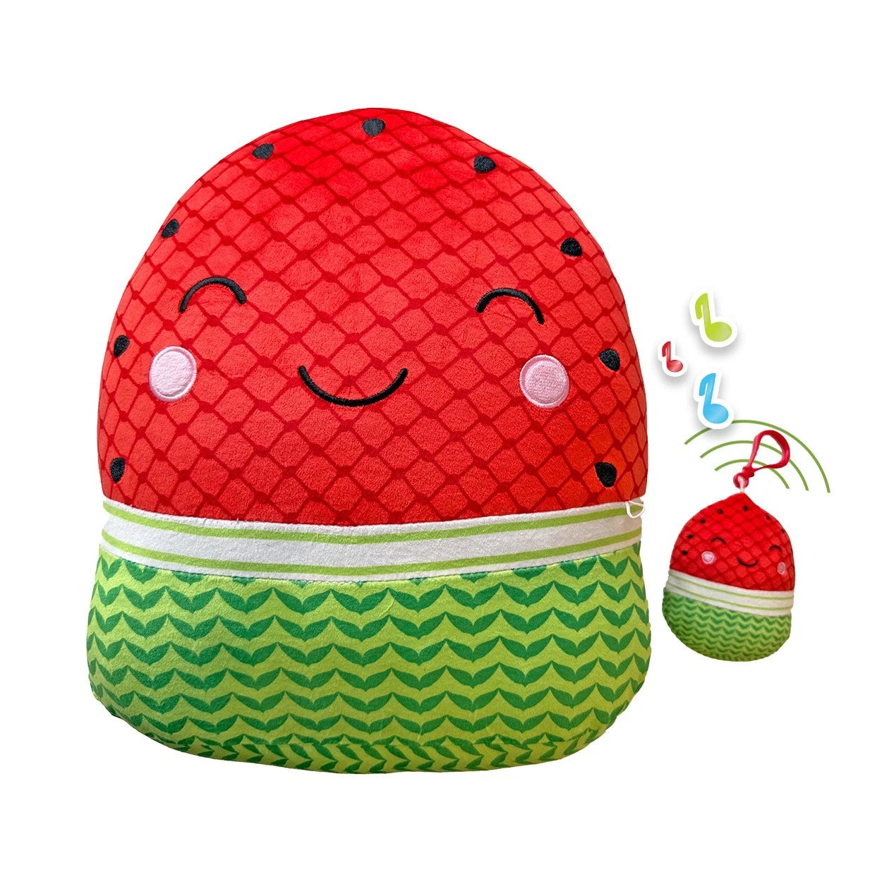 Watermelon Plush - Plush and Detachable Singing Keyring