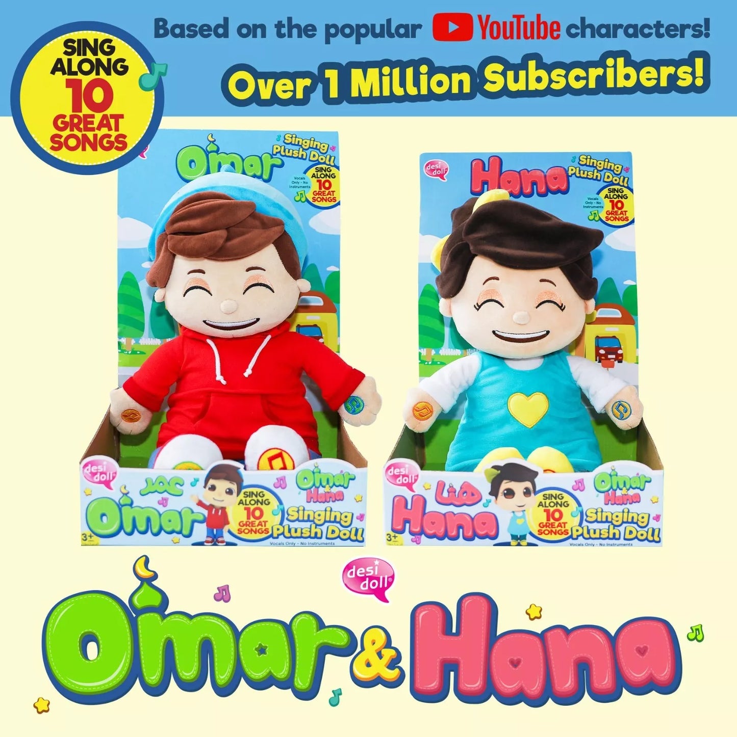Omar & Hana Talking & Singing Interactive Dolls