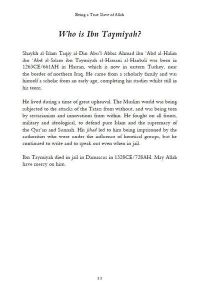 Al-'Ubudiyyah: Being a True Slave of Allah