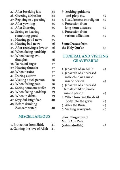 Essential Du’aas & Kalimahs
