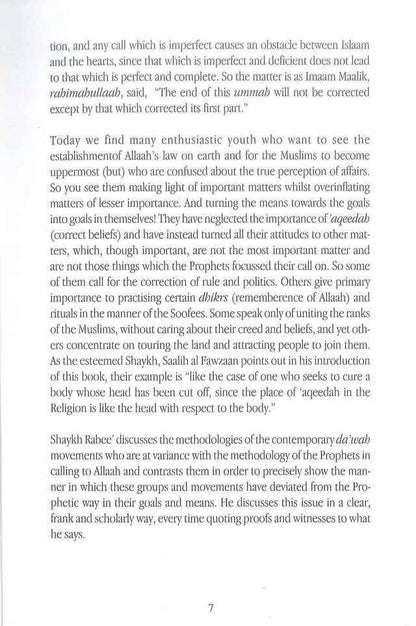 The Methodology of the Prophets in Calling to Allaah