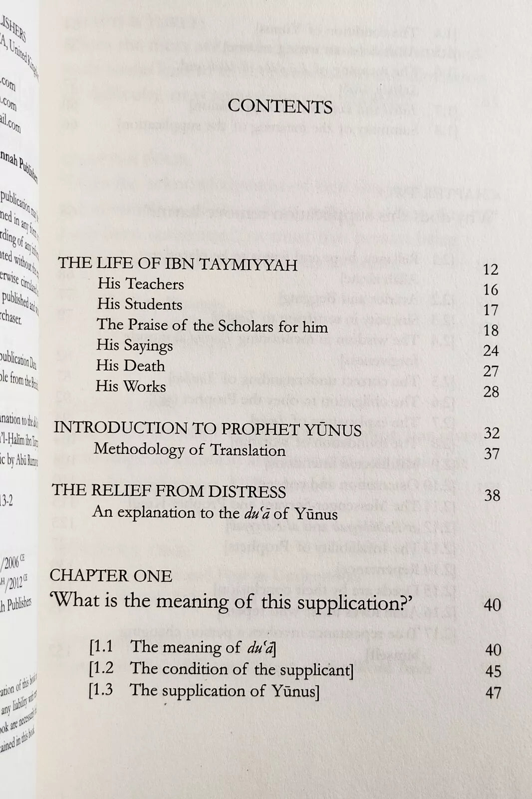 The Relief from Distress