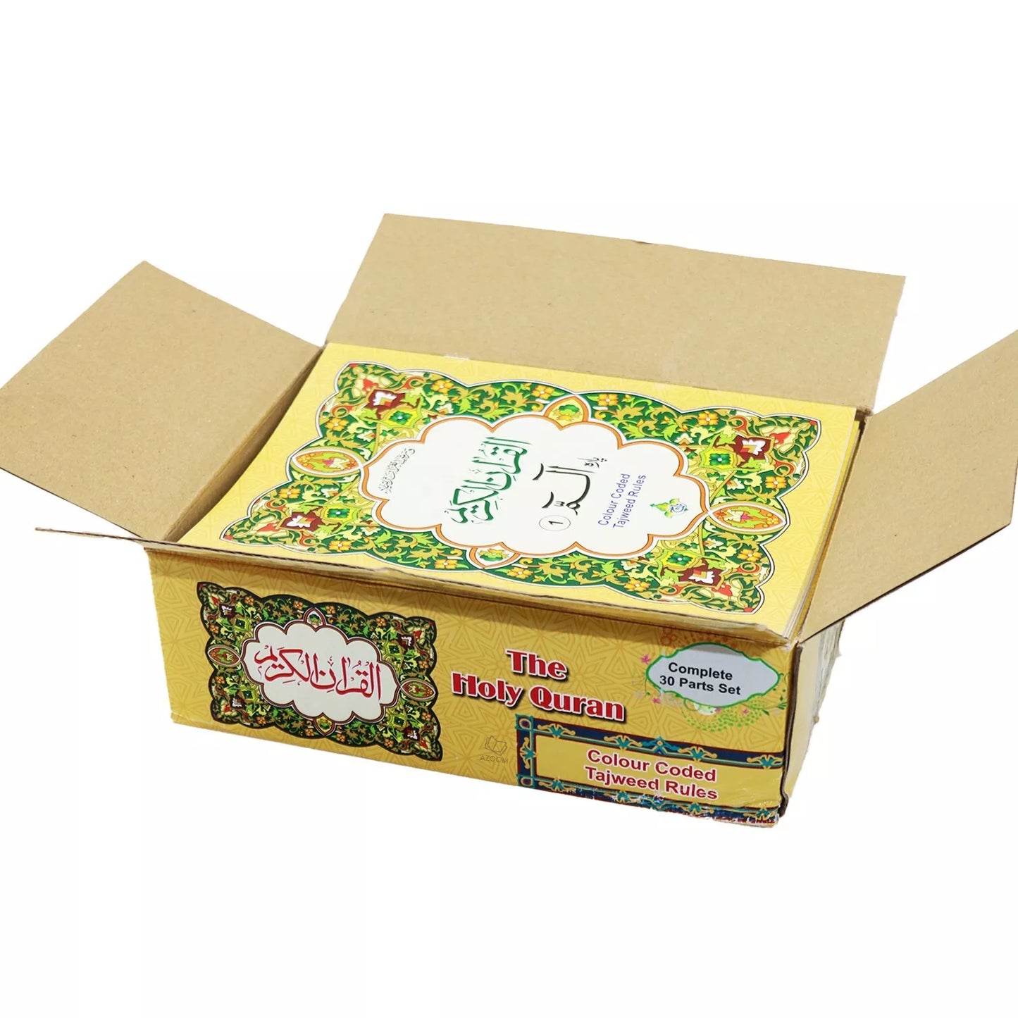 30 Para Set - Mushaf Quran Large Font with Colour Coded Tajweed Rules (810-30KC)