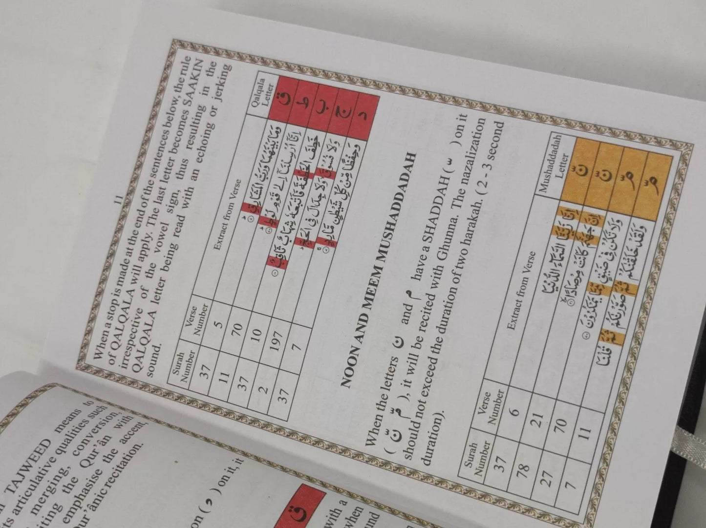 The Holy Quran with Colour Coded Tajweed Rules (18.5x12.5cm)