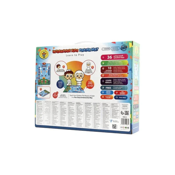 Smart Prayer Pattern Smart Interactive Kids Prayer Mat (Blue) | Azoom Islamic Bookstore