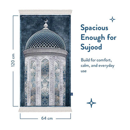 Adult Padded Prayer Mat with Crystal Dome Design