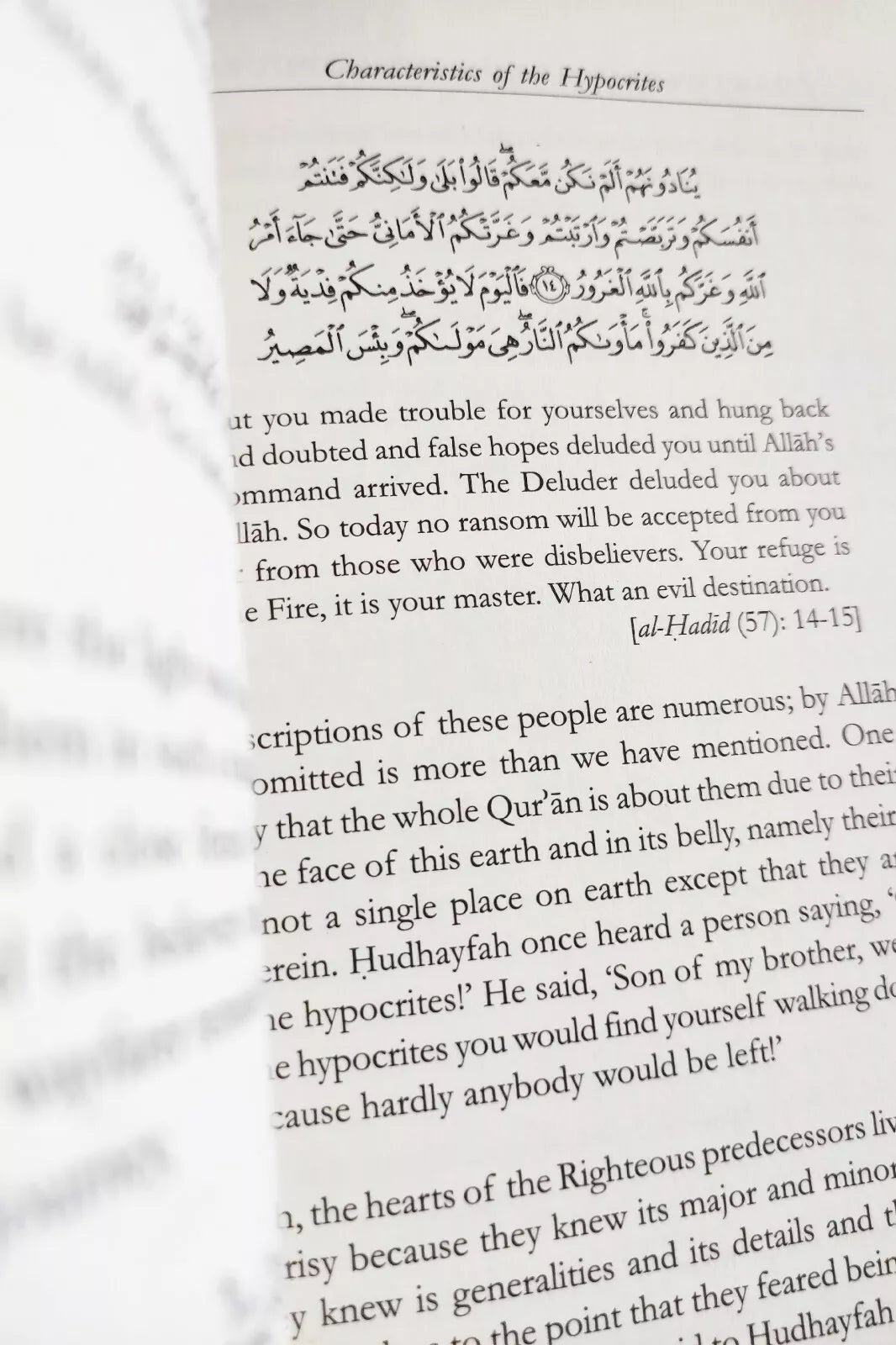 Characteristics of the Hypocrites
