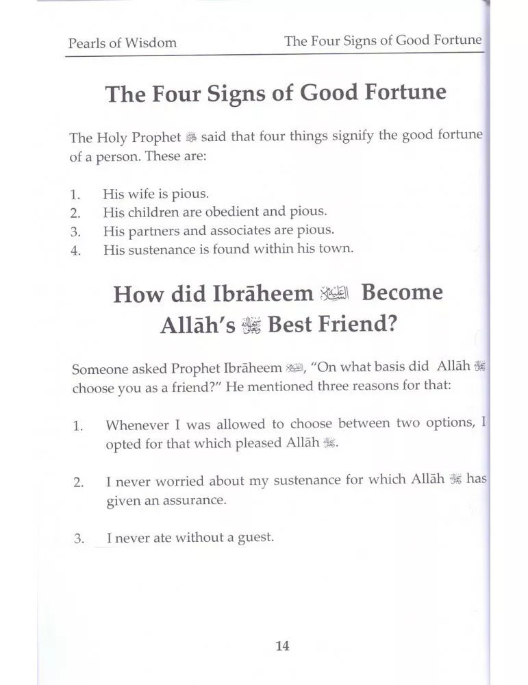 Pearls of Wisdom