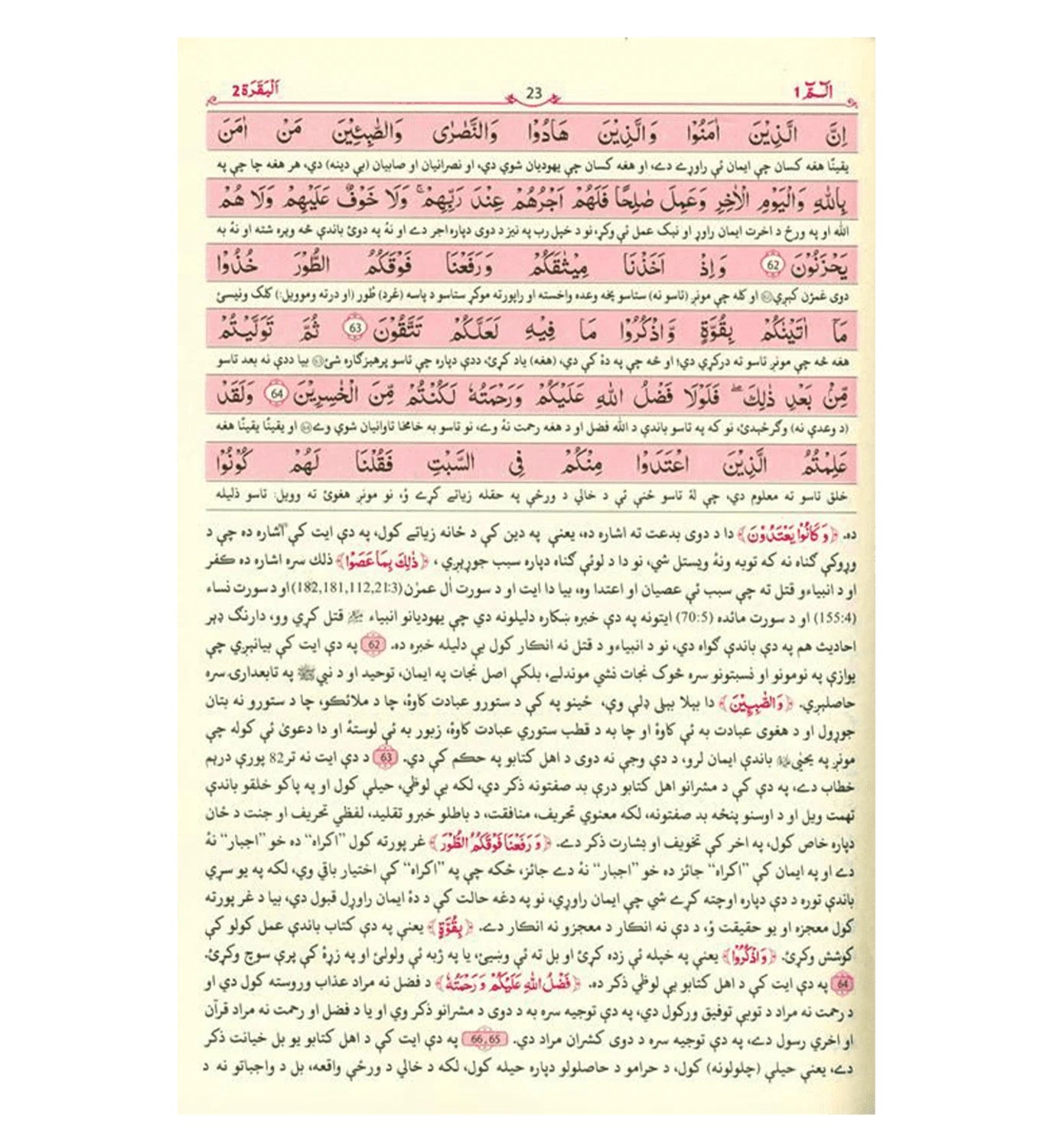 Noble Quran Arabic/Pashto Translation - Tafsir Ahsan Al Kalam