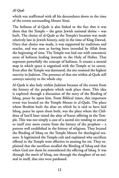 Al-Quds (Jerusalem in Classical Judaic and Islamic Traditions)