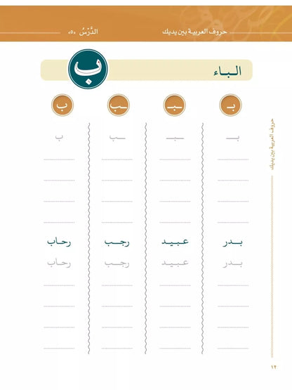 Arabic Letters At Your Hands