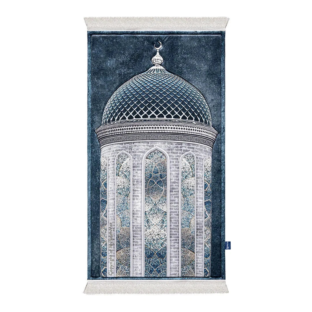 Adult Padded Prayer Mat with Crystal Dome Design