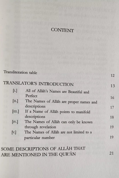 Explanation to the Beautiful and Perfect Names of Allah