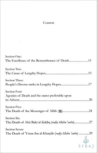 The Remembrance of Death and the Afterlife
